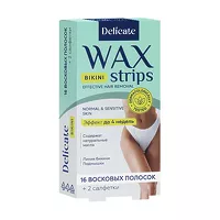Изображение товара Delicate полоски восковые для депиляции для бикини, 16шт