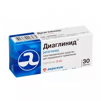 Изображение товара Диаглинид таблетки 2мг, №30