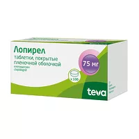 Изображение товара Лопирел таблетки покрыт. п/о 75мг, №100