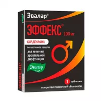 Изображение товара Эвалар Эффекс Силденафил таблетки покрыт. п/о 100мг, №1