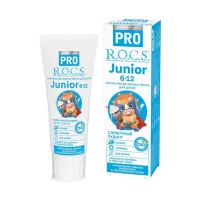 Изображение товара R.O.C.S. PRO Junior детская зубная паста со вкусом сливочный пудинг (с 6 лет), 74г