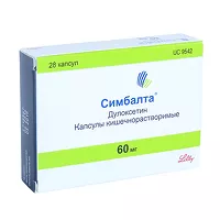 Изображение товара Симбалта капсулы кишечнораст. 60мг, №28