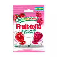 Изображение товара Fruittella мармелад с фруктовым пюре и вкусами клубники, малина, 36г