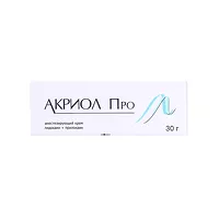 Изображение товара Акриол Про крем д/местн. и наружн. прим. 25мг/г+25мг/г, 30г Акрихин