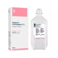 Изображение товара Глюкоза-Солофарм раствор д/инфузий 5%, 400мл, Гротекс