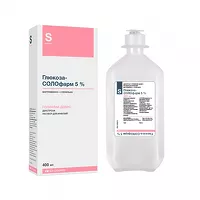 Изображение товара Глюкоза-Солофарм раствор д/инфузий 5%, 400мл, Гротекс