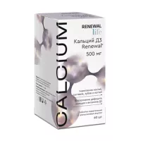 Изображение товара Реневал Life Кальций Д3 таблетки жевательные апельсин, №60