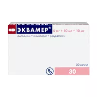Изображение товара Эквамер капсулы 5мг+10мг+10мг, №30, Гедеон Рихтер