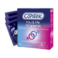 Изображение товара Contex You & Me Orgasmic презервативы, 3шт