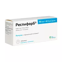 Изображение товара Респифорб капсулы с пор. д/ингал. 80мкг+4,5мкг/доза, №120