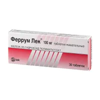 Изображение товара Феррум Лек таблетки жевательные 100мг, №30 Новартис