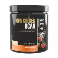 Maxler 100% Golden BCAA/БЦАА со вкусом клубника, 210г