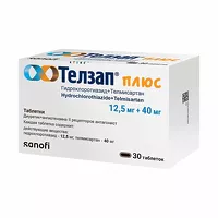 Изображение товара Телзап Плюс таблетки 12,5мг+40мг, №30