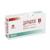 Изображение товара Даграблок таблетки покрыт. п/о 80мг, №28