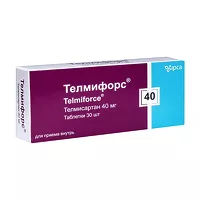 Изображение товара Телмифорс таблетки 40мг, №30