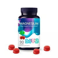 Изображение товара Livs Магний цитрат мармеладные пастилки со вкусом вишни 50мг, №90