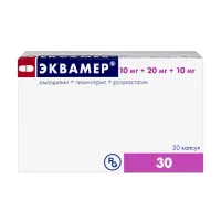 Изображение товара Эквамер капсулы 10мг+20мг+10мг, №30 ОАО Гедеон Рихтер