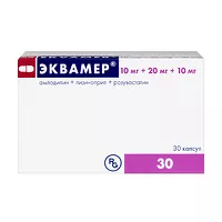 Изображение товара Эквамер капсулы 10мг+20мг+10мг, №30 ОАО Гедеон Рихтер