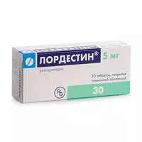 Изображение товара Лордестин таблетки покрыт. п/о 5мг, №30