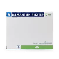 Изображение товара Мемантин-Рихтер таблетки покрыт. п/о 10мг, №60