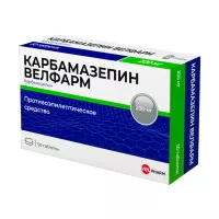 Изображение товара Карбамазепин Велфарм таблетки 200мг, №50 ООО Велфарм