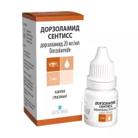 Изображение товара Дорзоламид Сентисс капли глазные 20мг/мл, 5мл №1