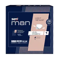 Изображение товара Seni Man Light вкладыши для мужчин уровень 1, 15шт