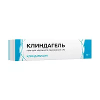Изображение товара Клиндагель гель д/наружн. прим. 1%, 30г Тульская ф.ф-ка