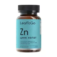 Изображение товара LeafToGo Цинк хелатный капсулы, №100