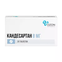 Изображение товара Кандесартан Озон таблетки 8мг, №28