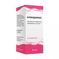 Изображение товара Клиндамакс раствор д/наружн. прим. 10мг/мл, 30мл Тульская ф.ф-ка