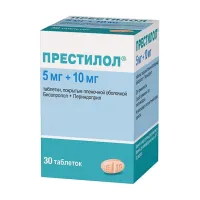 Изображение товара Престилол таблетки покрыт. п/о 5мг+10мг, №30