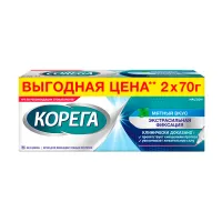 Изображение товара Корега Экстрасильная фиксация крем для фиксации зубных протезов мятный вкус, 70г №2