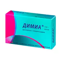 Изображение товара Димиа таблетки покрыт. п/о 3мг+0,02мг, №28*3