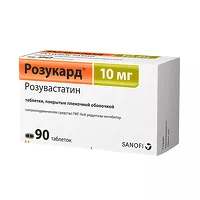 Изображение товара Розукард таблетки покрыт. п/о 10мг, №90 Зентива К.С.