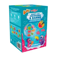 Изображение товара Baffy набор для рисования в ванне с мыльной краской и штампами Микс, цвет малиновый (3+)