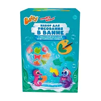 Изображение товара Baffy набор для рисования в ванне с мыльной краской и штампами Микс, цвет изумрудный (3+)