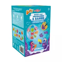 Изображение товара Baffy набор для рисования в ванне с мыльной краской и штампами Микс, цвет фиолетовый (3+)