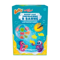 Изображение товара Baffy набор для рисования в ванне с мыльной краской и штампами Микс, цвет желтый (3+)