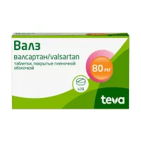 Изображение товара Валз таблетки покрыт. п/о 80мг, №28 Балканфарма