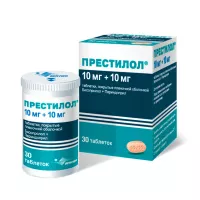 Изображение товара Престилол таблетки покрыт. п/о 10мг+10мг, №30 Сервье Индастриз