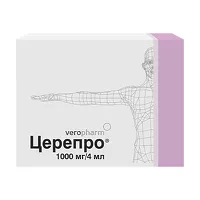 Изображение товара Церепро раствор д/в/в и в/м введ. 250мг/мл, 4мл №5 Верофарм ООО