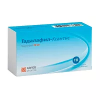 Изображение товара Тадалафил-Ксантис таблетки покрыт. п/о 20мг, №10, Алси Фарма АО