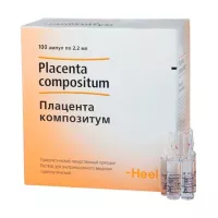 Изображение товара Плацента композитум раствор д/в/м введ. гомеопатический, 2,2мл №100 Хеель