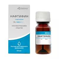 Изображение товара VitaScience Нафтифин раствор д/наружн. прим. 1%, 10мл