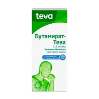 Изображение товара Бутамират Тева раствор д/приема внутрь 1,5мг/мл, 200мл