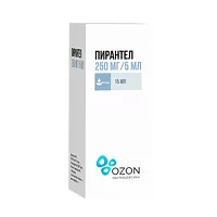 Изображение товара Пирантел суспензия д/приема внутрь 250мг/5мл, 15мл