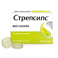 Изображение товара Стрепсилс таблетки для рассасывания со вкусом лимона, №36