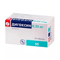 Изображение товара Дигоксин таблетки 0.25мг, №50 Гедеон Рихтер