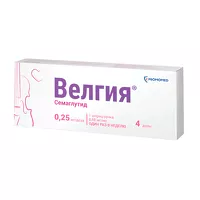 Изображение товара Велгия раствор д/п/к введ. 0,25мг/доза, 1,5мл №1